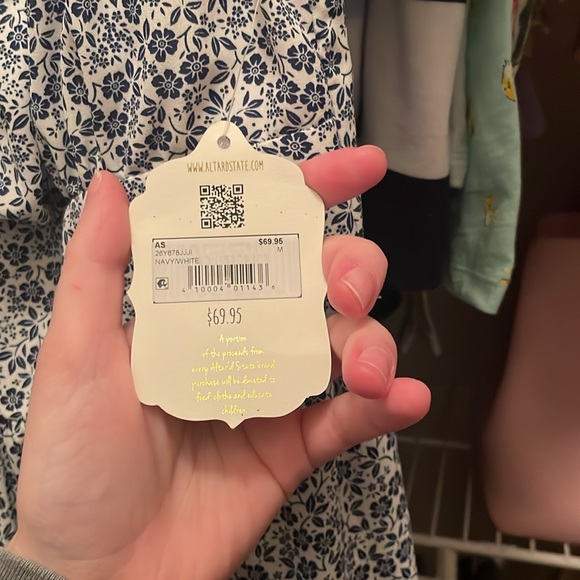 AS Blue and White Dress Size M NWT - Picture 3 of 3